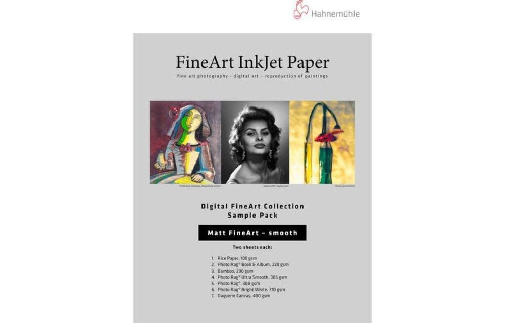 Hahnemühle Matte FineArt Smooth Sample Pack - 13”x19” (A3+)