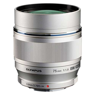 OM SYSTEM | Olympus Olympus M.Zuiko 75mm f1.8 Lens - Silver