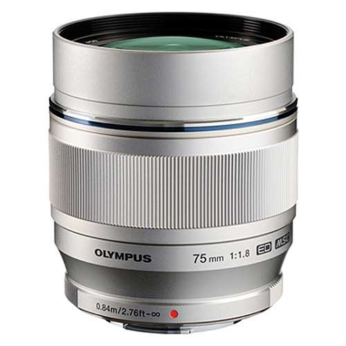 Olympus M.Zuiko 75mm /f1.8 Lens - Silver