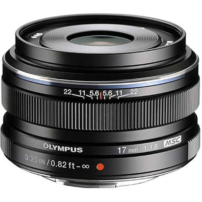 Olympus M.Zuiko 17mm f1.8 Lens - Black