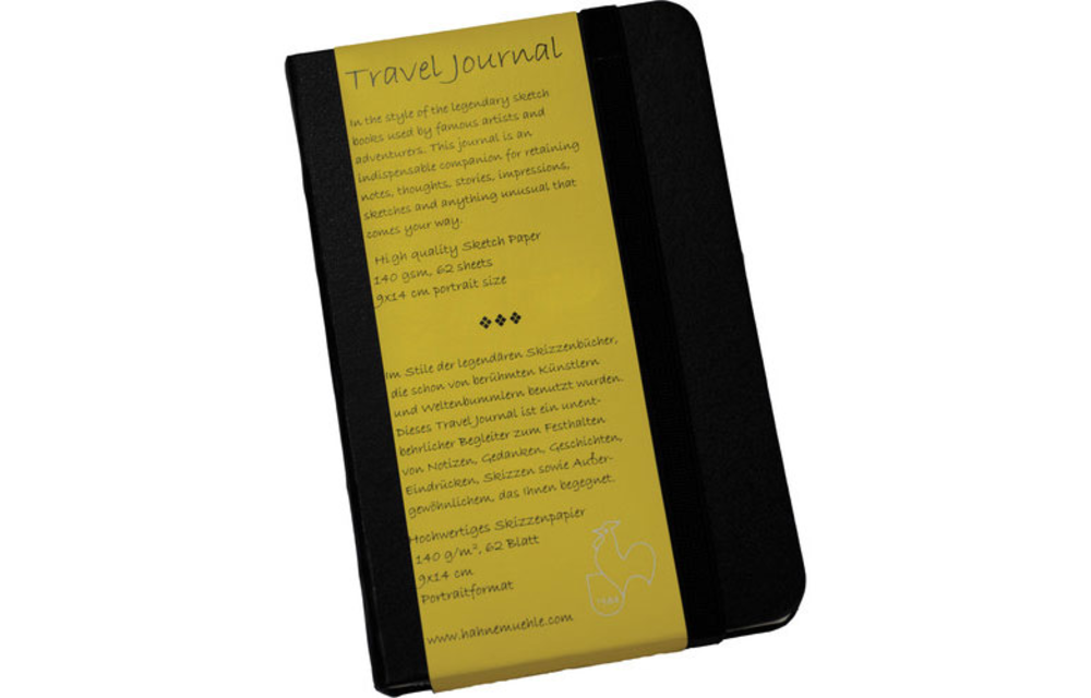 Hahnemühle Travel Journal, 140gsm, 9 x 14cm, 62 sheets, portrait format