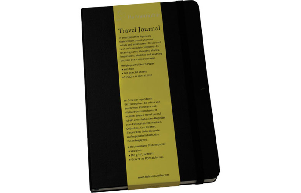 Hahnemühle Travel Journal, 140gsm, 13.5 x 21cm, 62 sheets, portrait format