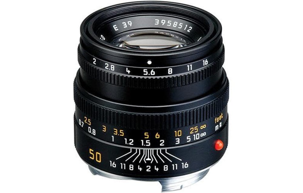 LEICA SUMMICRON-M 50MM f/2 (black anondized) (E39)
