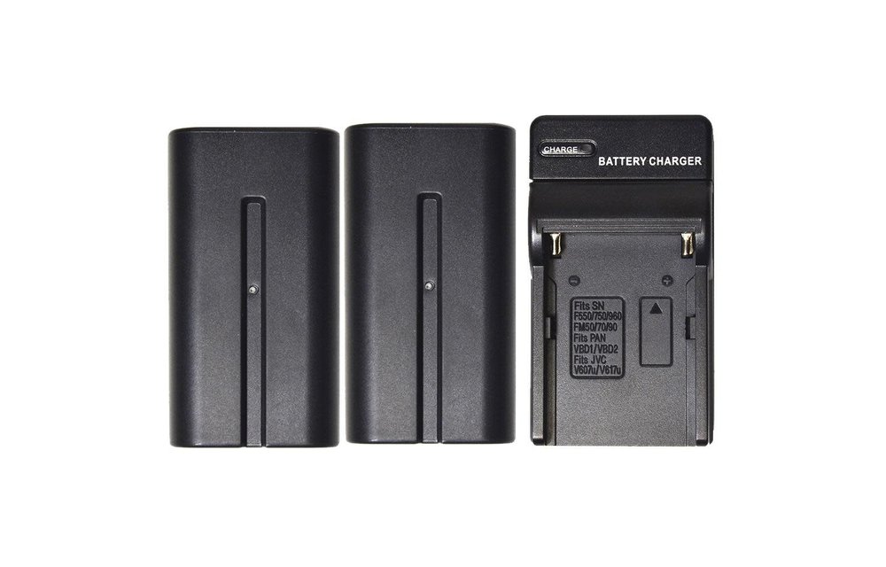 Savage 400MAH Lithium Ion Batteries-2 Pack plus Charger (replaces Sony NP-F770)