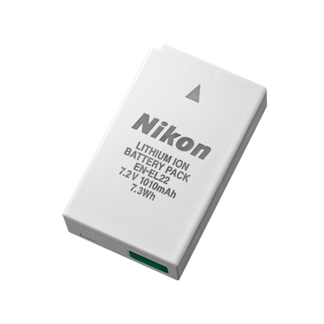 Nikon battery EN-EL22 (uses MH-27/MH-29 charger)