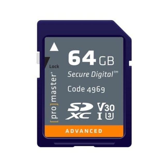 Promaster Memory Card Advanced SDXC Card - 64GB UHS-I