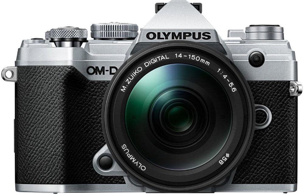 Olympus OM-D E-M5 Mark III Silver Body with M.Zuiko Digital ED 14-150mm F4.0-5.6 II Black Lens Kit