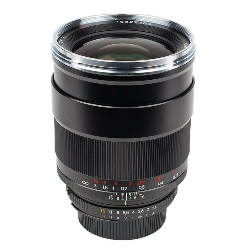 美品 Carl zeiss distagon 35mm F1.4 ZE カールツァイスディスタゴン キャノン EFマウント フード・元箱付き #995