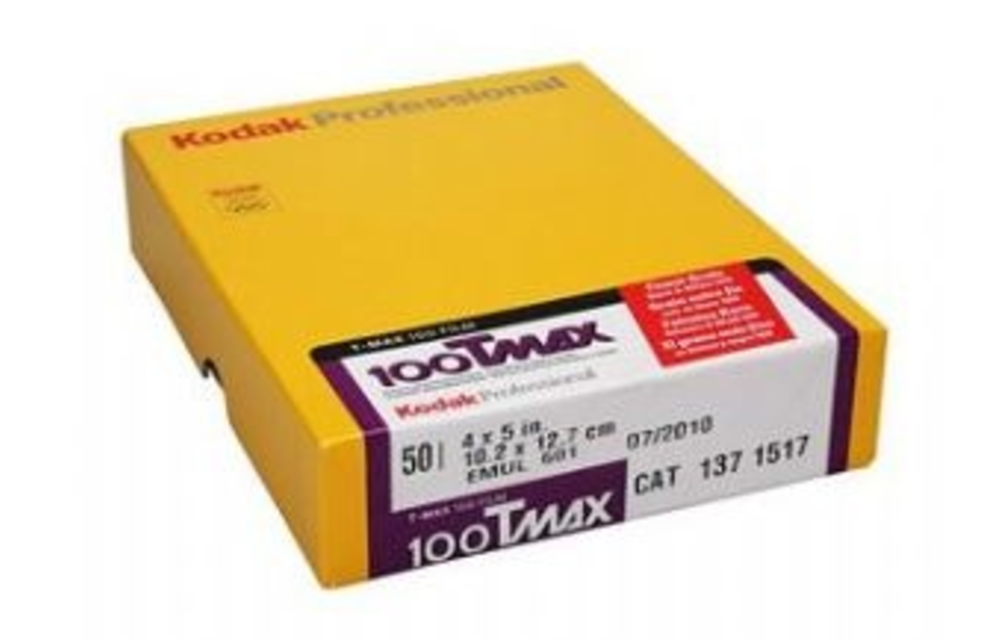 Kodak T-Max 100 TMX 4x5 B&W Film - 50 Sheets