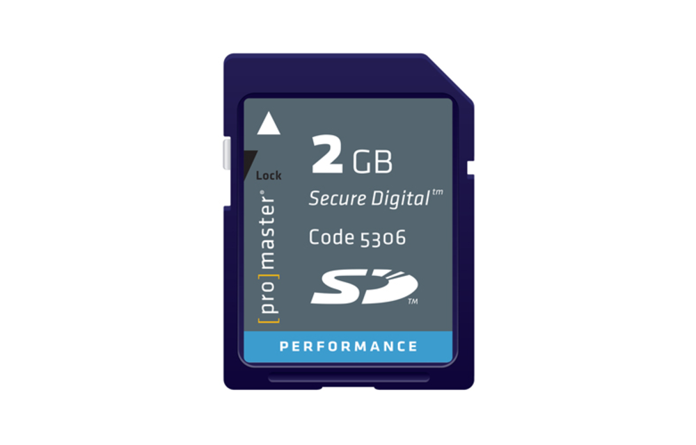 Promaster Memory Card Performance SD 2GB