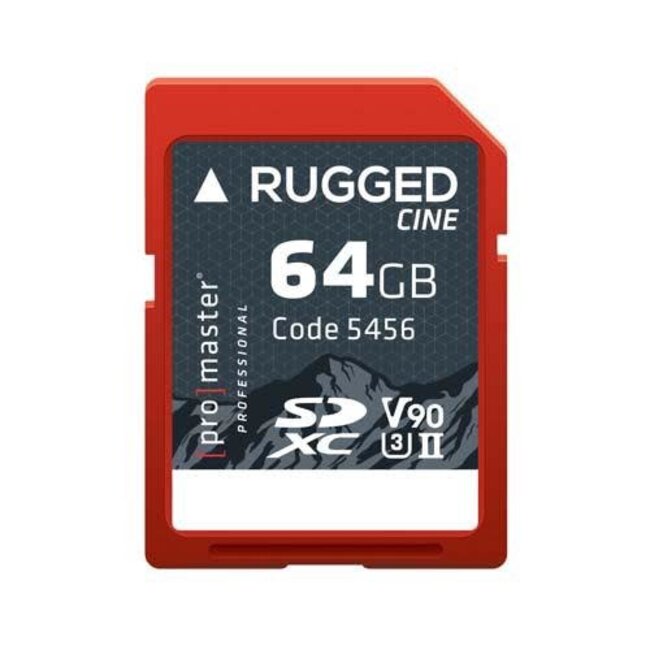 Promaster Memory Card Professional Rugged CINE SDXC UHS-II V90 - 64GB