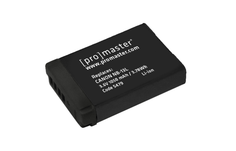 Promaster Canon Battery NB-13L (uses CB-2LH charger)