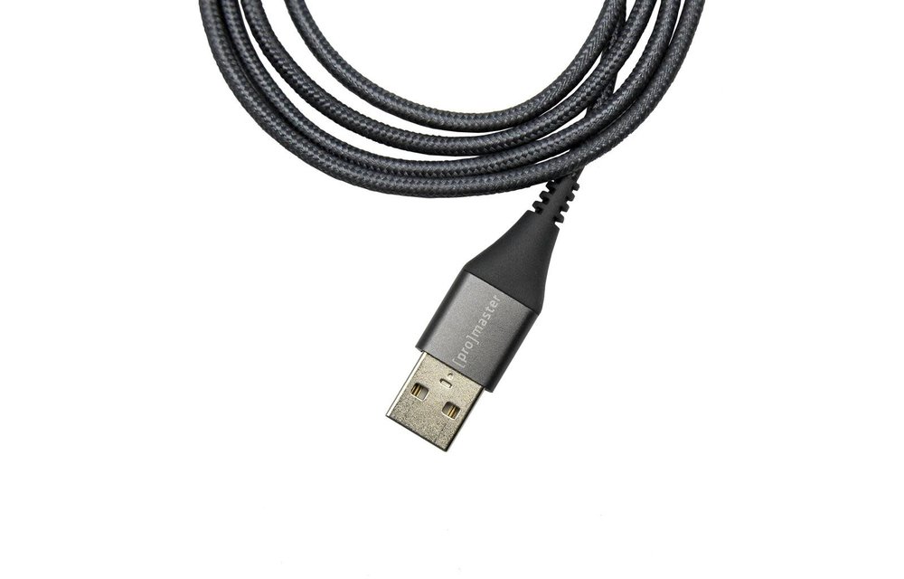 ProMaster USB-C to USB-A Braided Cable 1m - grey
