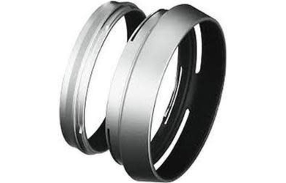 Fuji lens hood + adapter ring LH-X100 - X100F/X100V - Silver