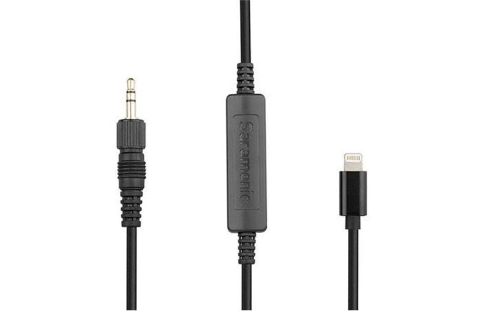 Saramonic LC-C35 Locking 3.5mm Male Connector to Apple-Certified Lightning Output Cable