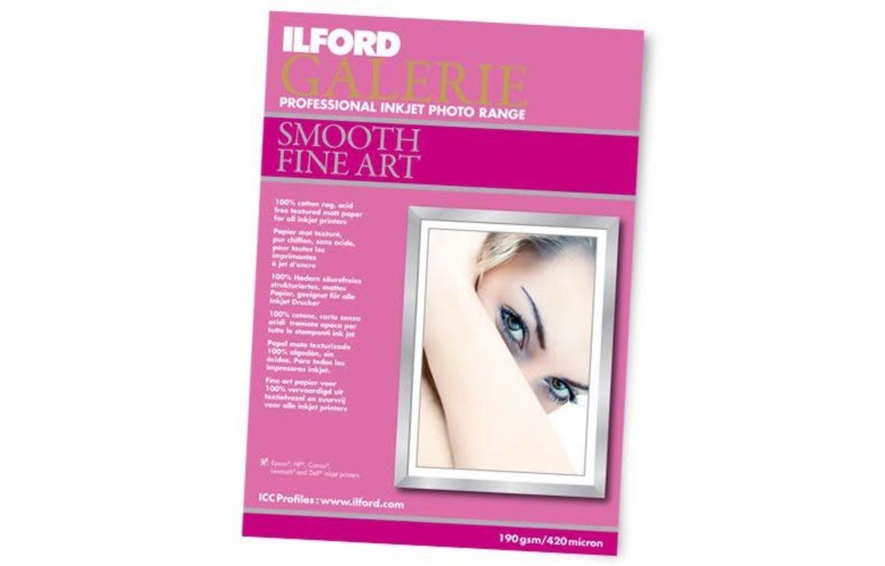 Ilford Galerie Smooth Fine Art Paper - 8.5x11 - 10 Sheet