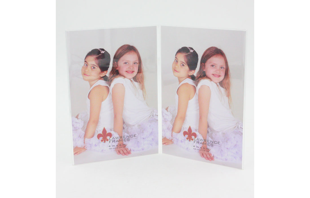 Lawrence Frames Vertical Acrylic 4x6 Double