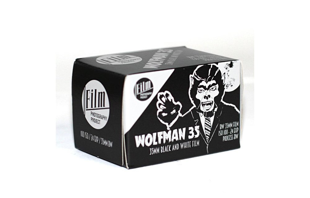 Film Photography Project Wolfman ISO 100 B&W Film 35mm x 36exp.