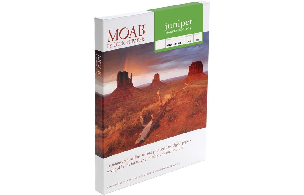 Moab Juniper Baryta Rag Paper 305 - 11x14 - 25 Sheets