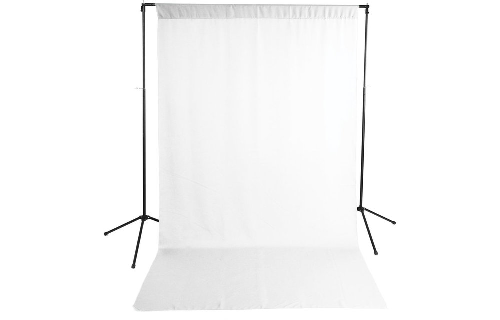 Savage Wrinkle-resistant Polyester Background 5'x9' White