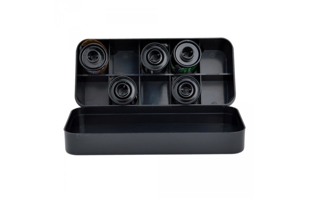 Japan Camera Hunter 35mm Film Hard Case Black - Holds 10 Rolls of Film