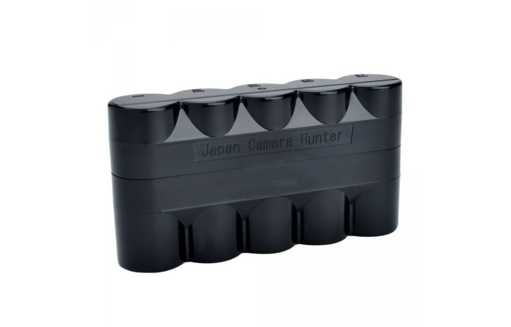 Japan Camera Hunter 120 Film Hard Case Black - Holds 5 Rolls of 120 Size Film