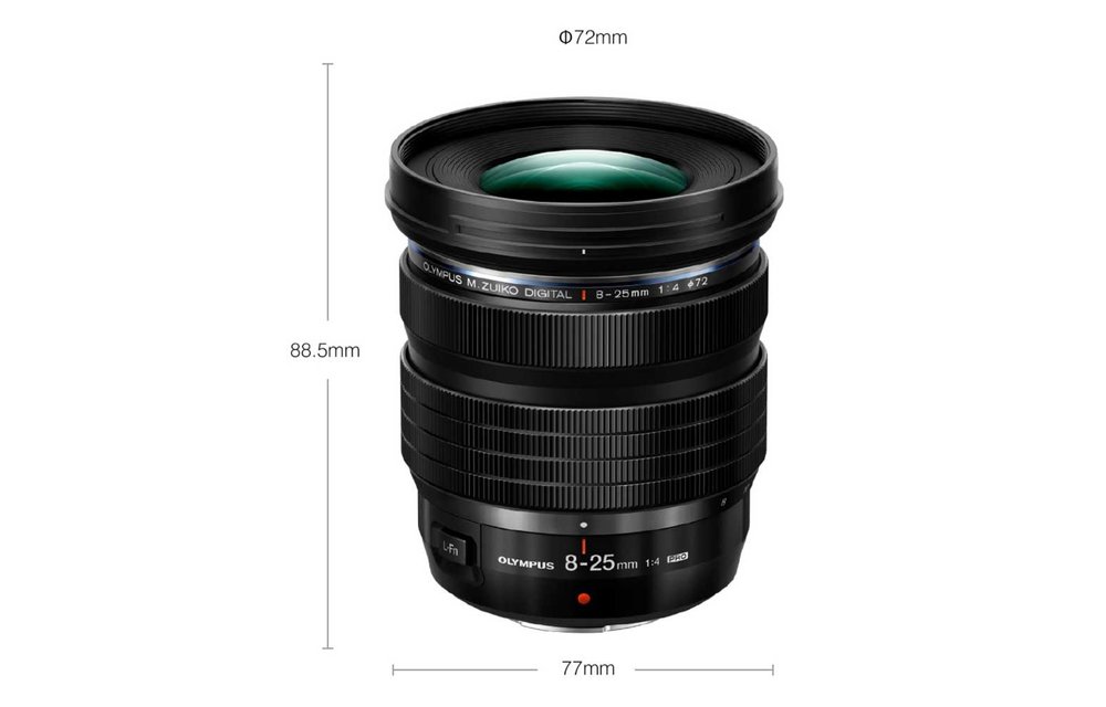 Olympus M.Zuiko Digital 8-25mm F4.0 PRO Lens