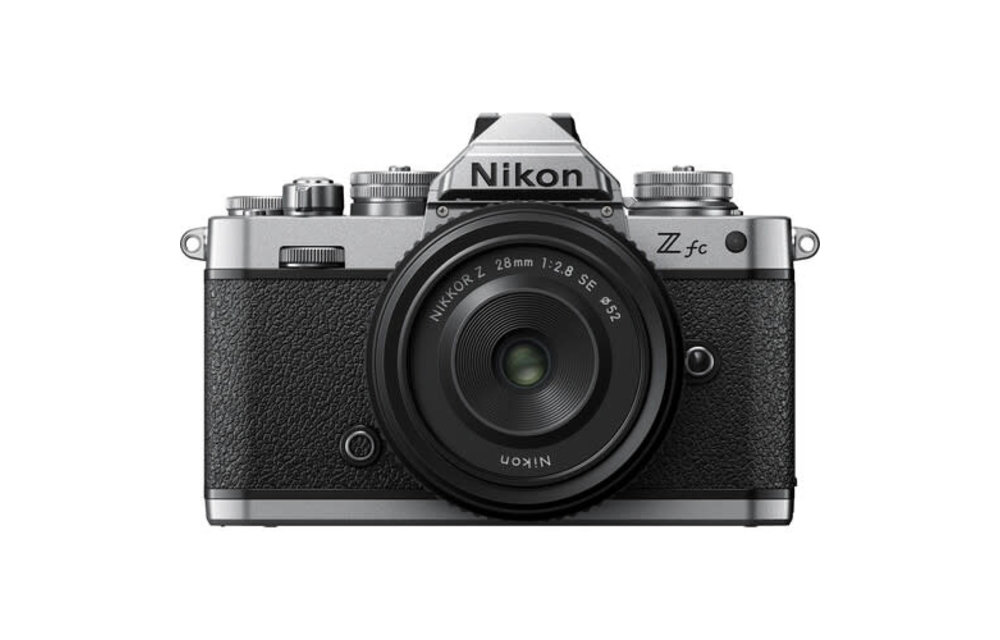 Nikon Z fc DX-format Mirrorless Camera Black/Silver with Nikkor Z 28mm F2.8 SE Lens Kit