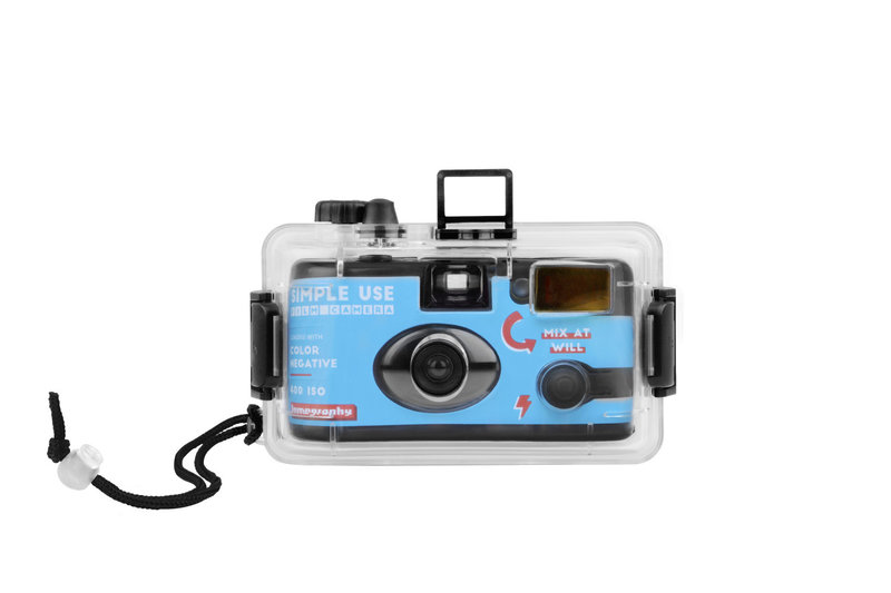 LOMO Analogue Aqua - Simple Use Reloadable Camera & Underwater Case - Color Negative 400