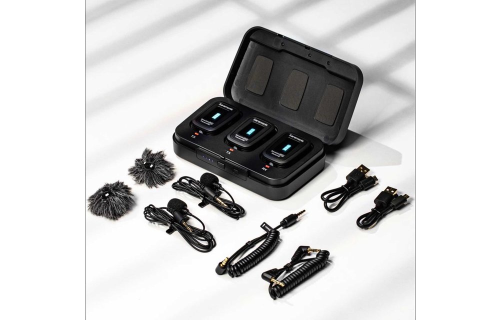 Saramonic Blink 500 Pro B2 Advanced 2.4 GHZ 2-Person Wireless Clip-On Microphone System with Lavaliers