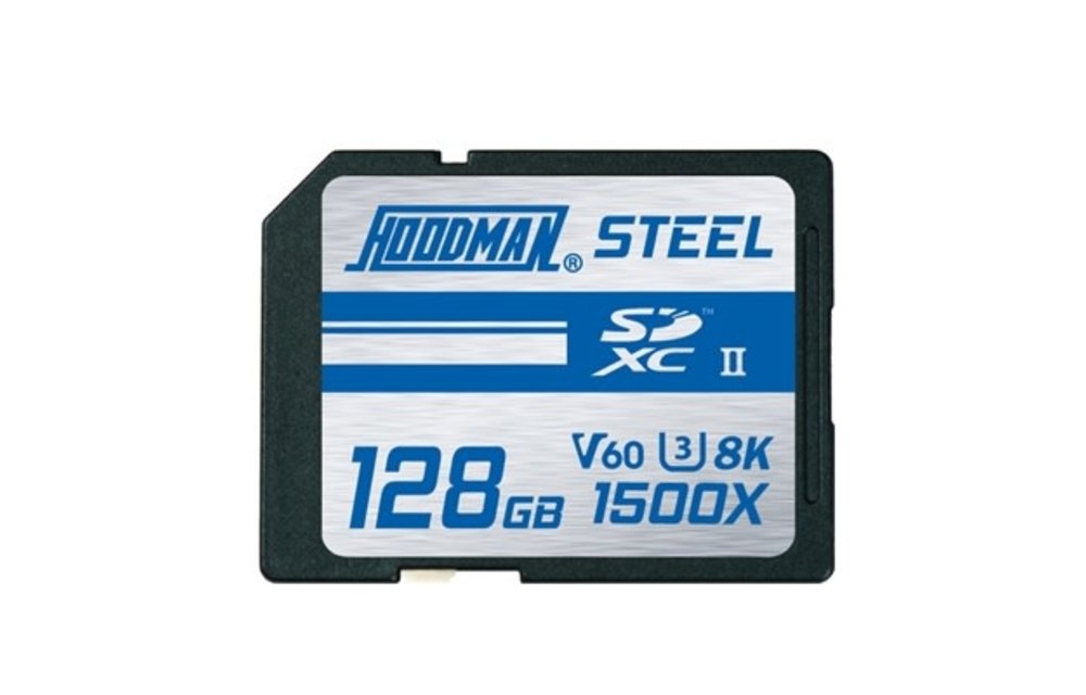 Hoodman Memory Card STEEL -SDXC UHS-II, 8K, V60 - 128GB