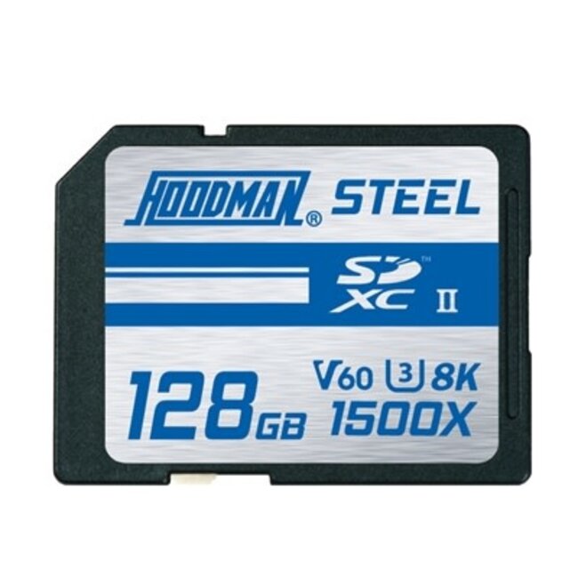 Hoodman STEEL SDXC UHS-II 128GB Memory Card