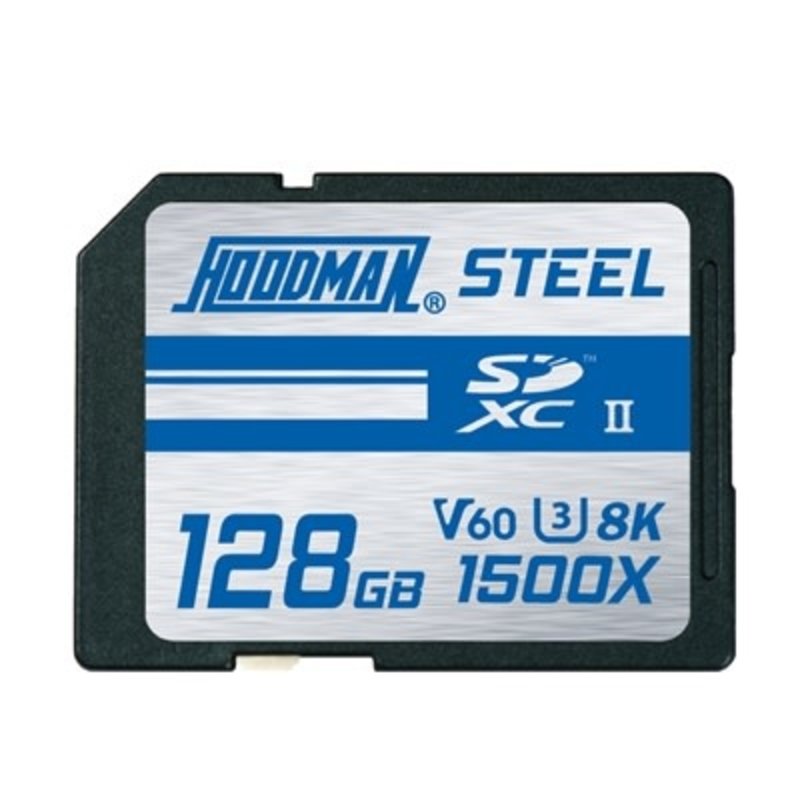 Hoodman Hoodman Memory Card STEEL -SDXC UHS-II, 8K, V60 - 128GB