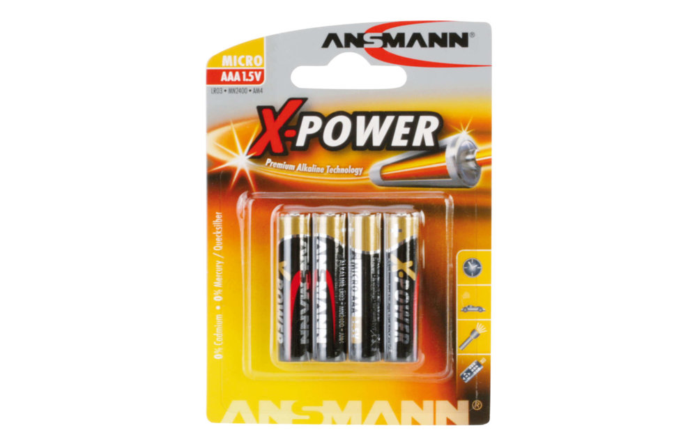Ansmann X-POWER AAA 4PK Battery