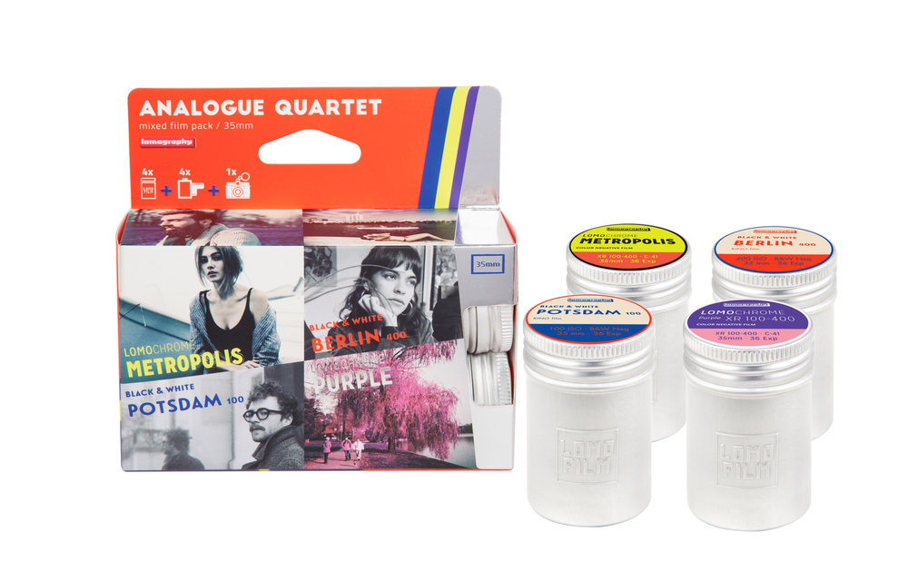 Lomography Analogue Quartet Mixed Film 4-pack 35mm