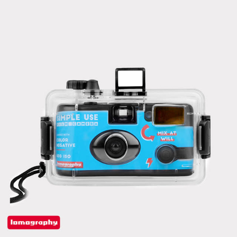 LOMO Analogue Aqua - Simple Use Reloadable Camera & Underwater Case - Color Negative 400