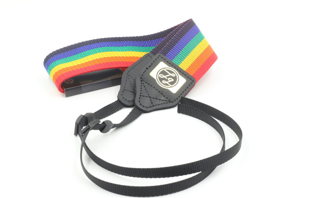 Perri's Rainbow POLY PRO Looking Glass Logo Camera Strap