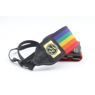 Perri's Leathers Ltd. Perri's Rainbow POLY PRO Looking Glass Logo Camera Strap