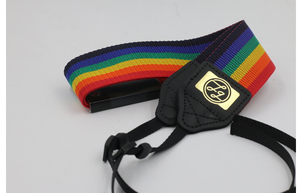 Perri's Rainbow POLY PRO Looking Glass Logo Camera Strap