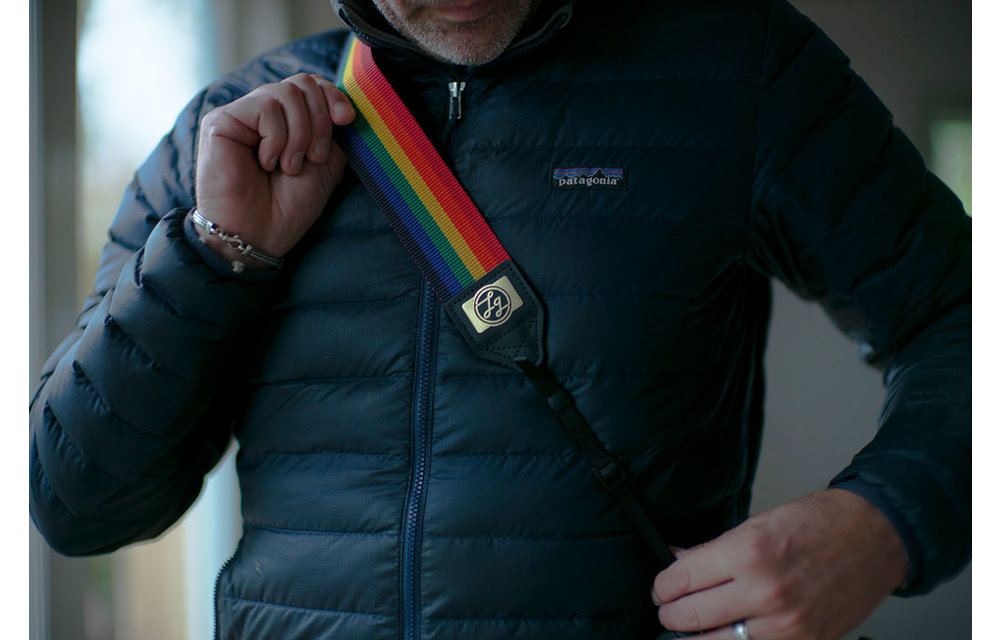 Perri's Rainbow POLY PRO Looking Glass Logo Camera Strap