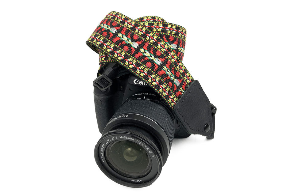Perri's Red /Yellow Hootenanny Nylon Camera Strap