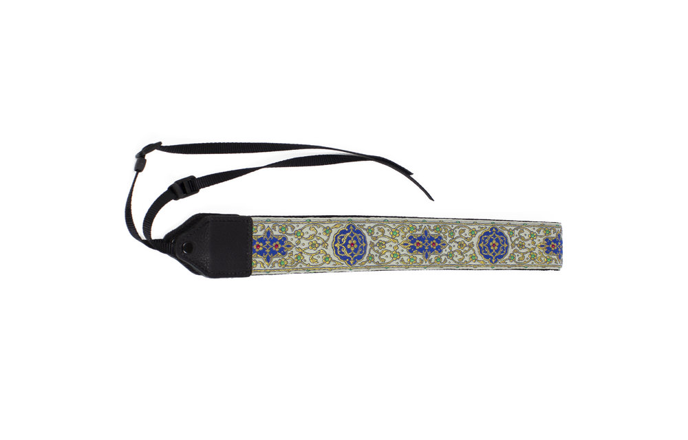 Perri's Gold Floral Trail Jacquard Camera Strap