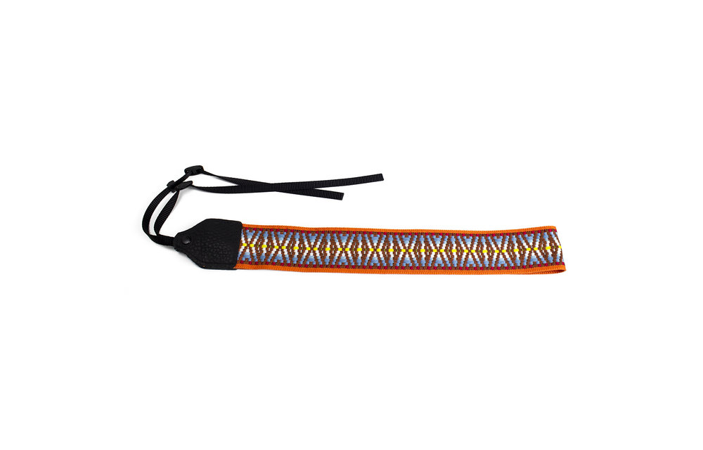Perri's Orange/Brown Hootenanny Nylon Camera Strap