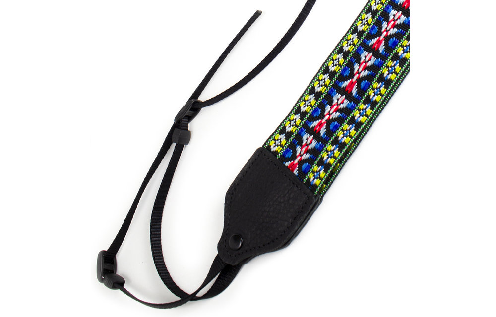 Perri's Blue/Yellow Hootenanny Nylon Camera Strap