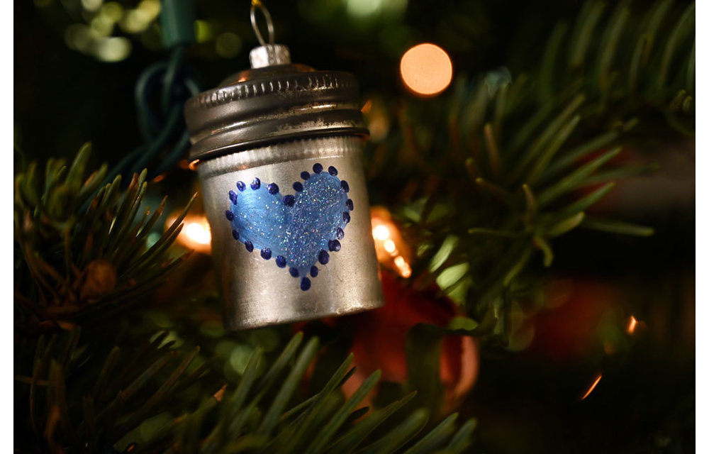 Hand Painted Vintage Film Ornament (single ornament from an artist edition of 50)