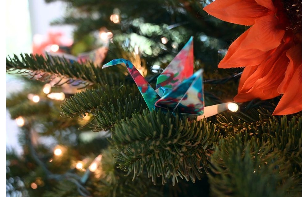 Origami Photo Ornament: Crane