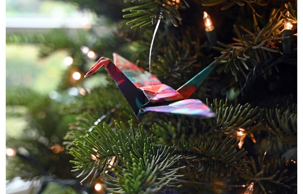 Origami Photo Ornament: Crane