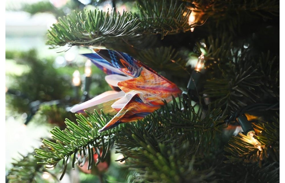Origami Photo Ornament: Iris