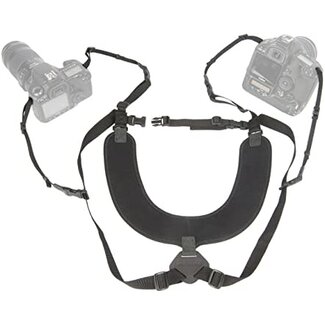 OP/TECH Op/Tech Dual Harness, Regular, 3/8", Black