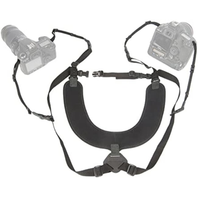 Op/Tech Dual Harness, Regular, 3/8", Black